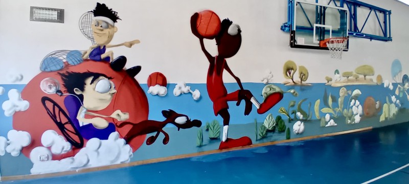 Barzanò: street art in palestra