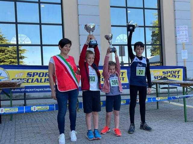 Premiazione bambini della 5 km.