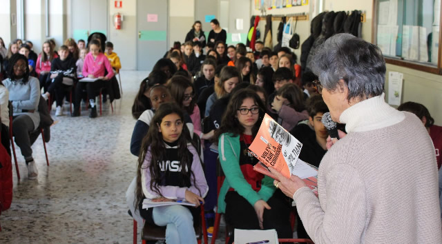 Cassago Morena Tartagni racconta i suoi valori e battaglie agli alunni